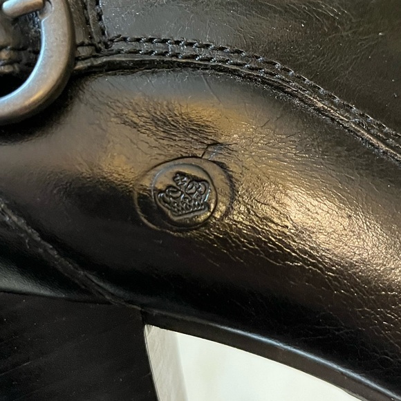 Børn genuine leather heeled moto ankle boots, women’s size 8.5 - Picture 15 of 15